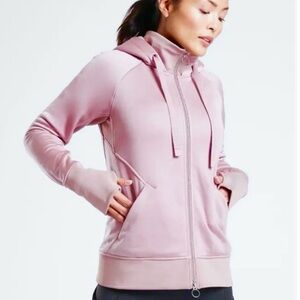 Athleta Triumph Luxe Shine Hoodie in mauve